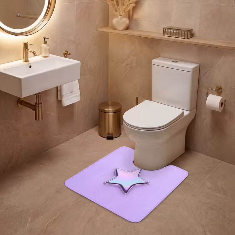 WC Vorleger - Stern – Holografisch – Modern — 4