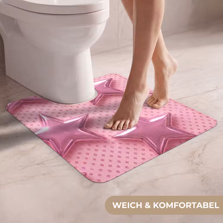 WC Vorleger - Sterne – Rosa – Abstrakt — 5