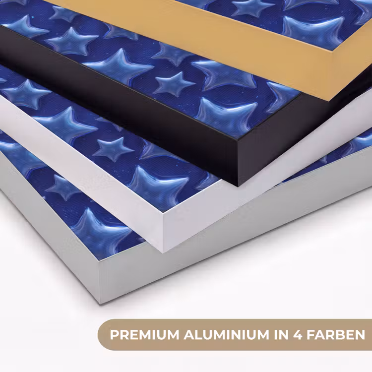 Art Frame - Muster mit blauen Sternen — 5
