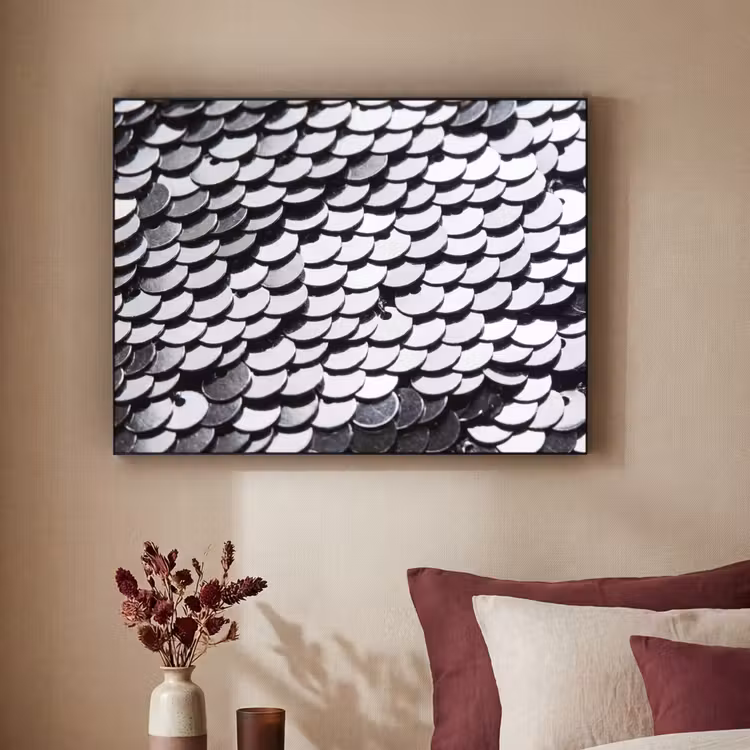 Art Frame - Pailletten – Silber – Muster — 2