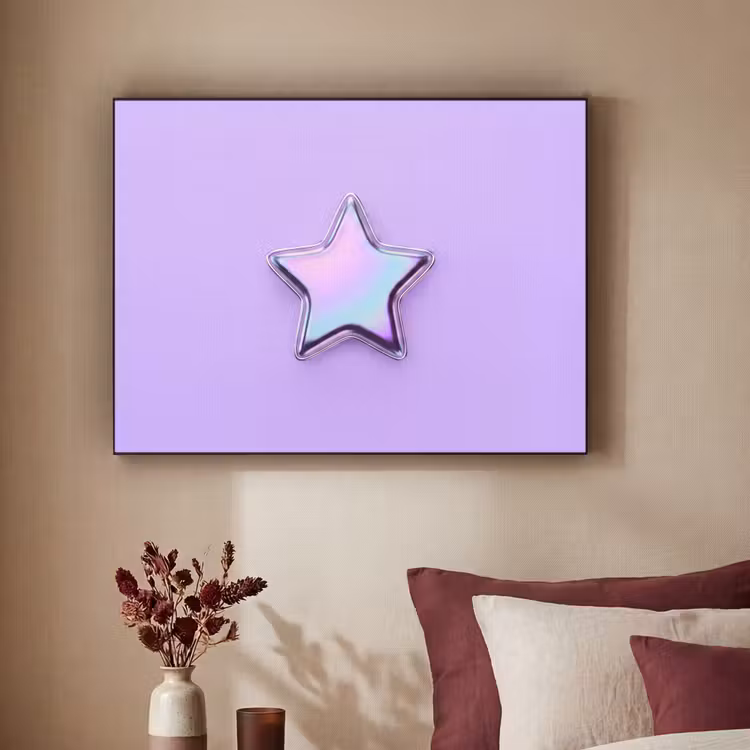 Art Frame - Stern – Holografisch – Modern — 2