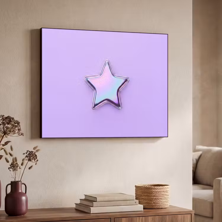 Art Frame - Stern – Holografisch – Modern — 3
