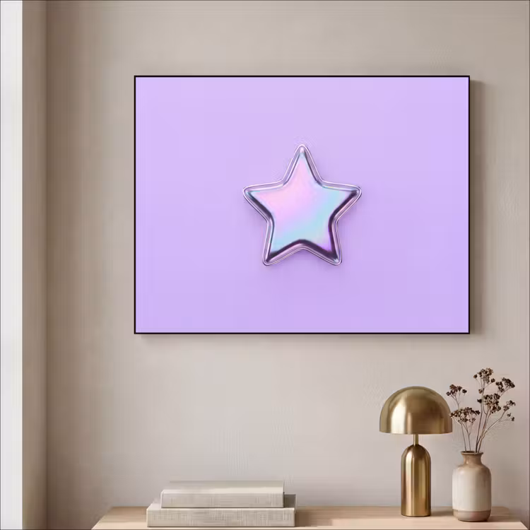 Art Frame - Stern – Holografisch – Modern — 4