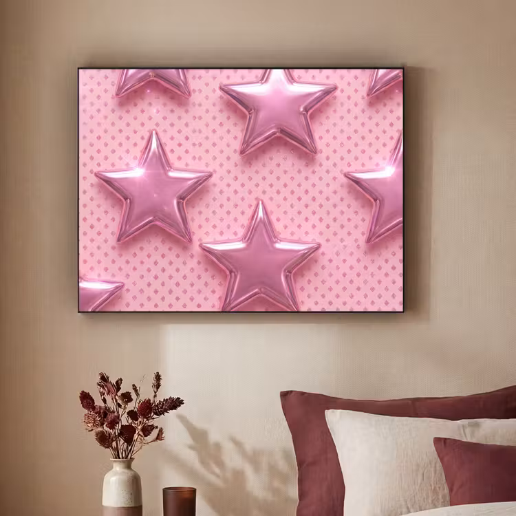Art Frame - Sterne – Rosa – Abstrakt — 2