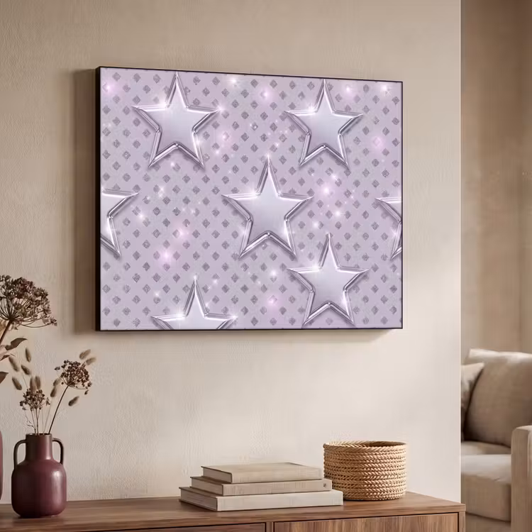 Art Frame - Sterne – Silber – Abstrakt — 3