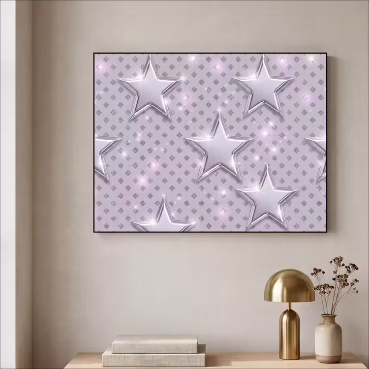 Art Frame - Sterne – Silber – Abstrakt — 4