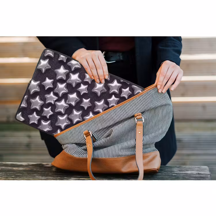 Laptop hülle - Sterne – Glänzend – Muster — 4