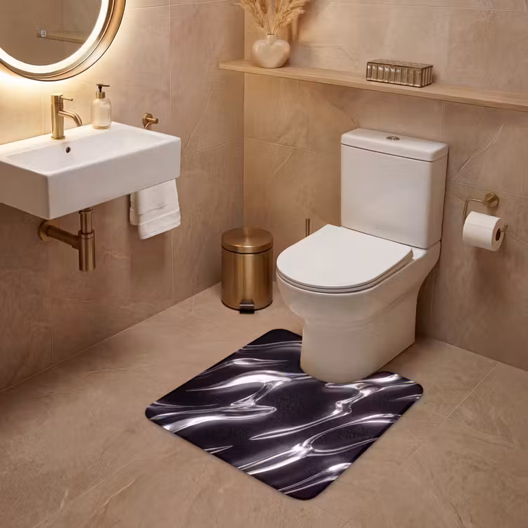 WC Vorleger - Glas – Formen – Abstrakt — 4