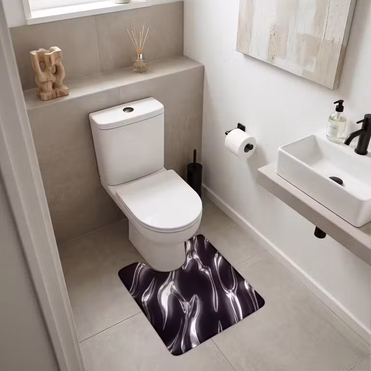 WC Vorleger - Glas – Formen – Abstrakt — 6