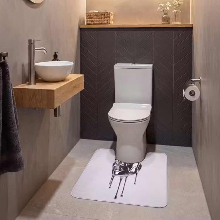 WC Vorleger - Kopf – Schmelzend – Abstrakt — 2