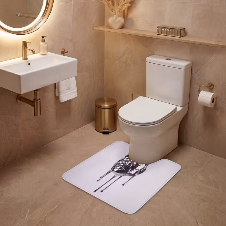 WC Vorleger - Kopf – Schmelzend – Abstrakt — 4