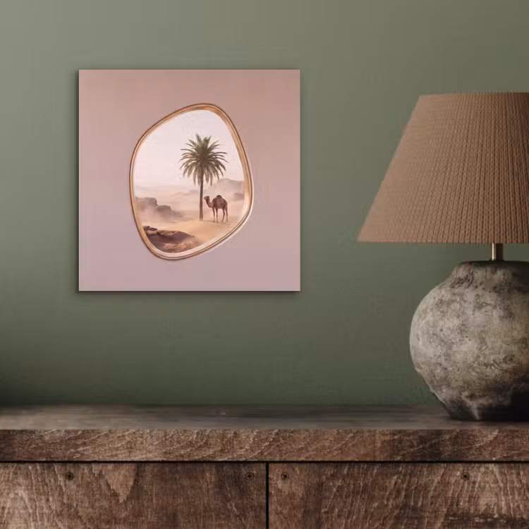 Alu-Dibond-Bild - Kamel – Wüste – Natur — 3