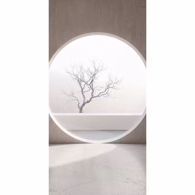 Tapete - Baum – Kreis – Modern — 2