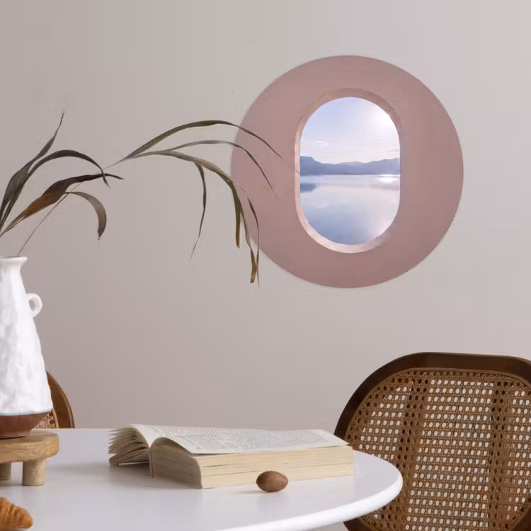 Runde Tapete - Landschaft – Wasser – Modern — 4