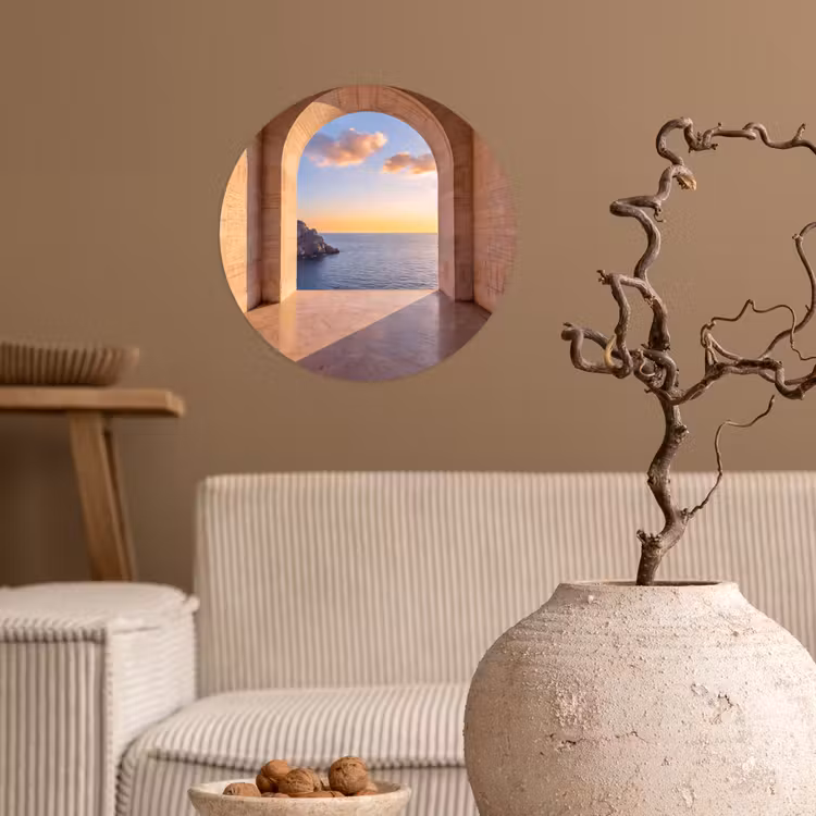Runde Tapete - Meer – Landschaft – Abend — 2