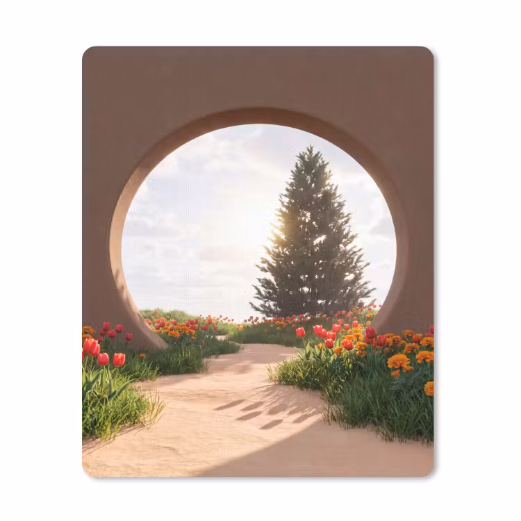 Mauspad - Weg – Blumen – Natur — 1