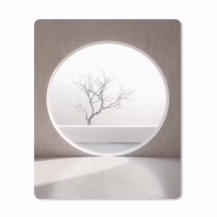 Mauspad - Baum – Kreis – Modern — 1