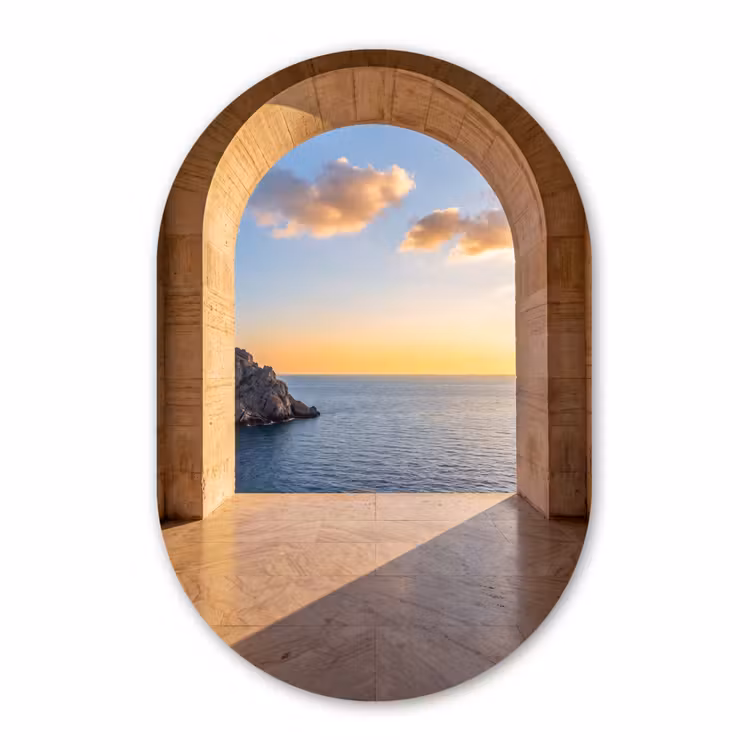 Forexbild Oval - Meer – Landschaft – Abend — 1
