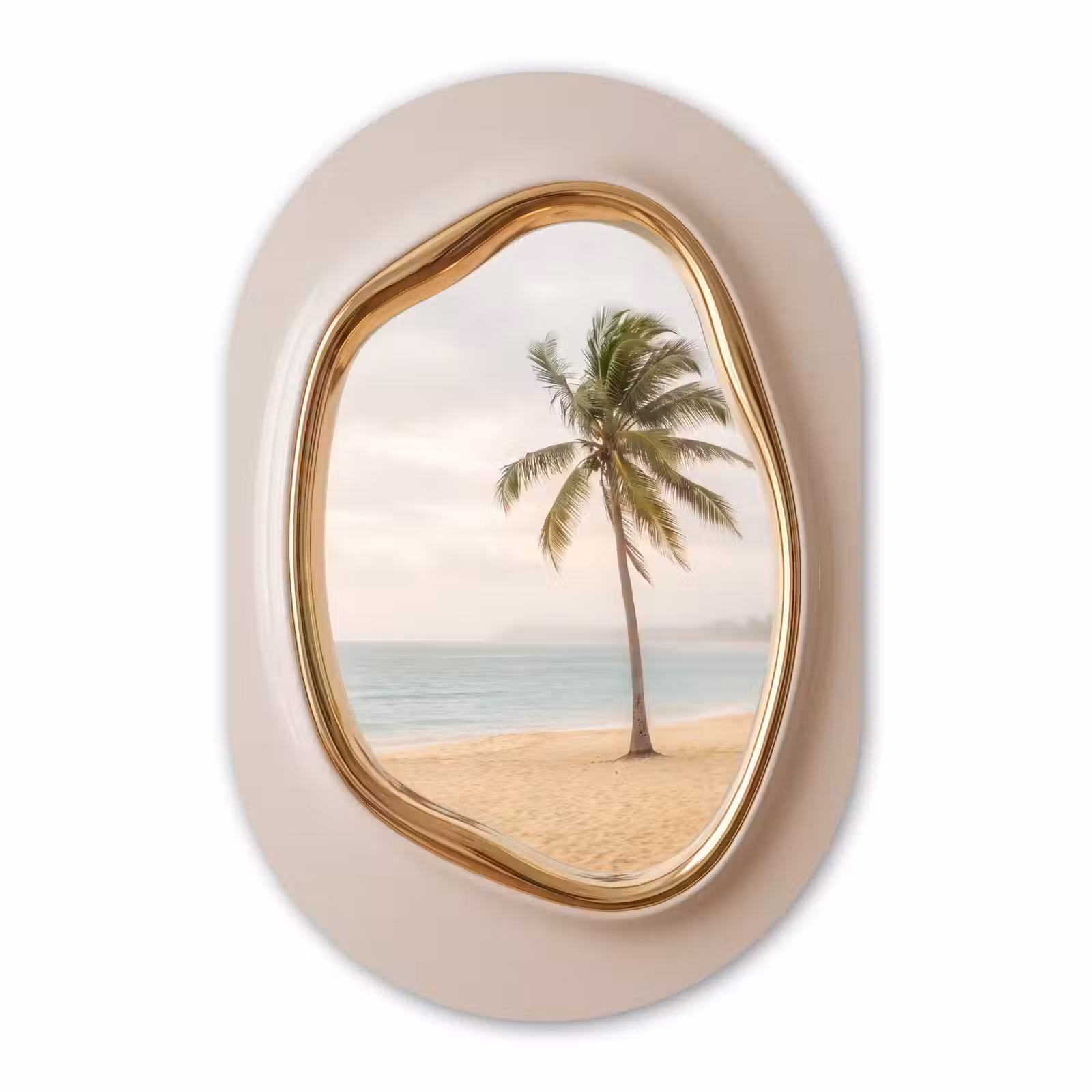 Glasbild Oval - Tropisch – Landschaft – Küste — 1