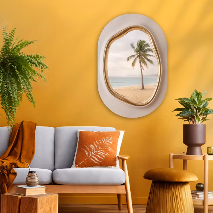 Glasbild Oval - Tropisch – Landschaft – Küste — 3