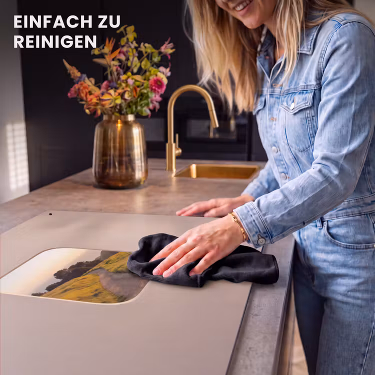 2-in-1 Herdabdeckplatte & Spritzschutz - Aussicht – Küste – Natur — 5