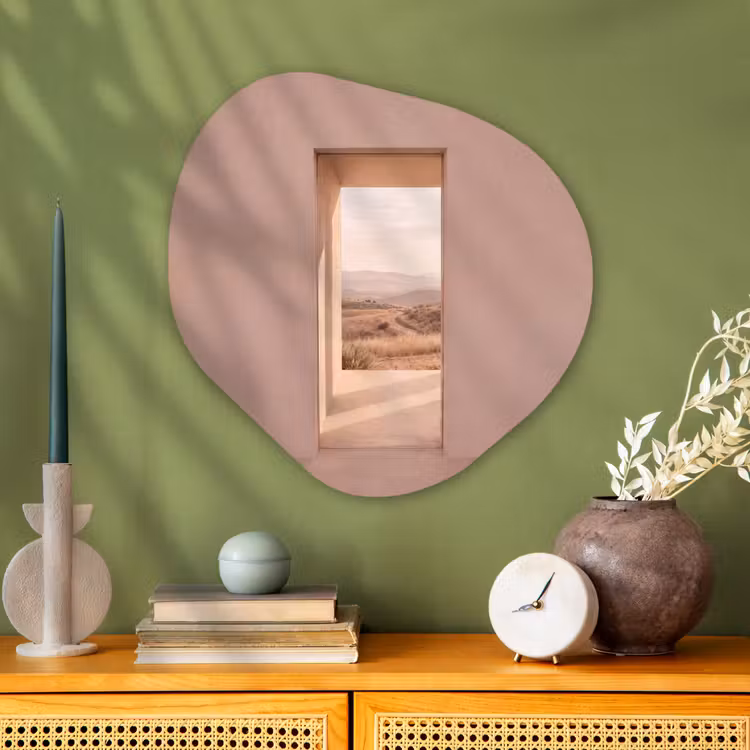 Glasbild Organische Form - Aussicht – Natur – Ruhe — 2