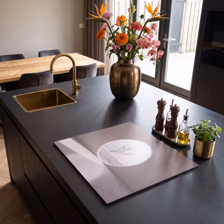Herdabdeckplatte - Baum – Kreis – Modern — 5