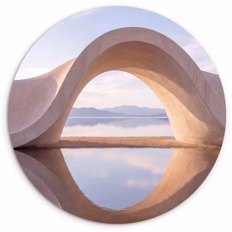 Forexbild Rund - Bogen – Wasser – Natur — 1