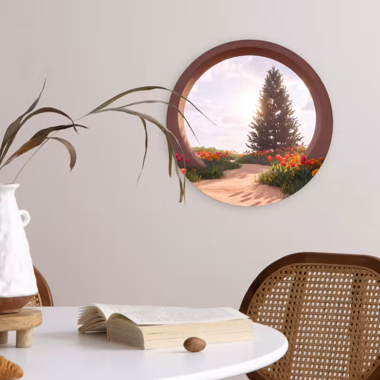 Forexbild Rund - Weg – Blumen – Natur — 4
