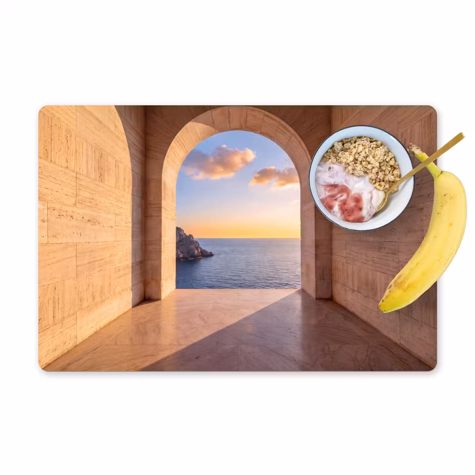 Tischset - 6 Stück - Meer – Landschaft – Abend — 1
