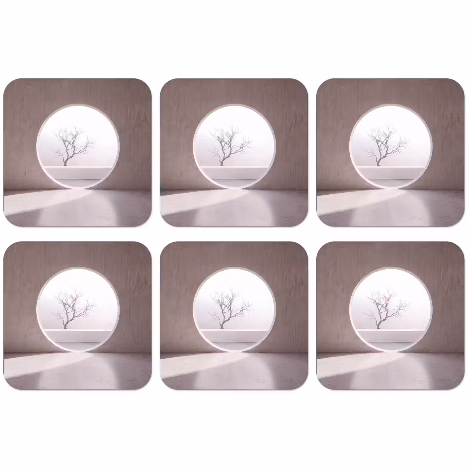 Untersetzer - Baum – Kreis – Modern — 1