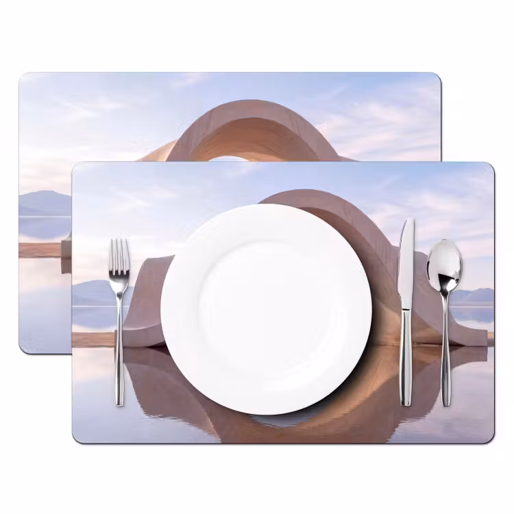 Tischset - 6 Stück - Bogen – Wasser – Natur — 2