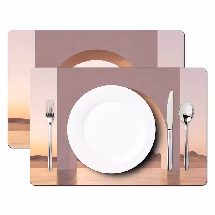 Tischset - 6 Stück - Bogen – Wüste – Natur — 2