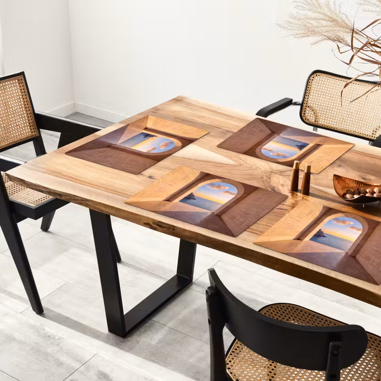 Tischset - 6 Stück - Meer – Landschaft – Abend — 3