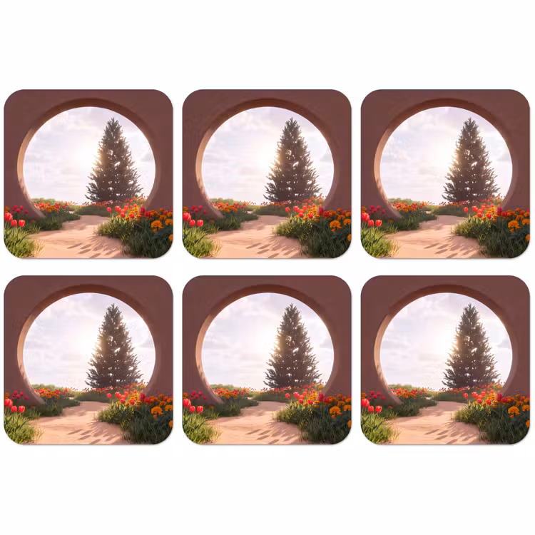 Untersetzer - Weg – Blumen – Natur — 1