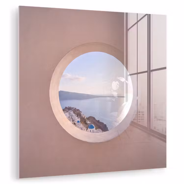 Glasbild - Aussicht – Meer – Natur — 1