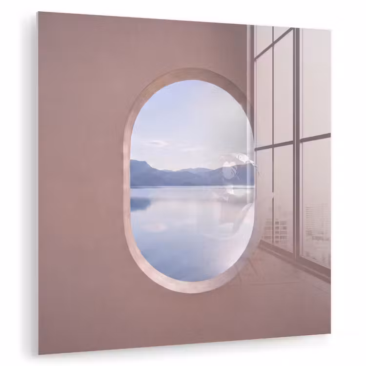 Glasbild - Landschaft – Wasser – Modern — 1