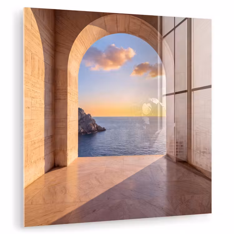 Glasbild - Meer – Landschaft – Abend — 1