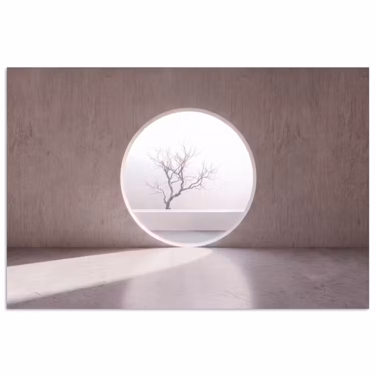 Poster - Baum – Kreis – Modern — 1