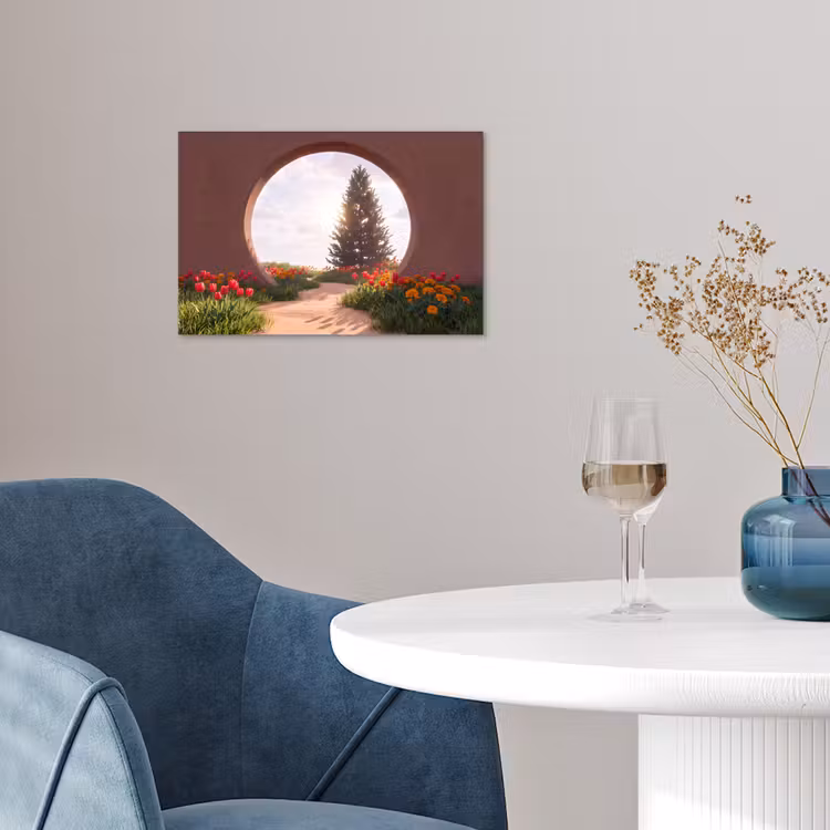 Poster - Weg – Blumen – Natur — 4