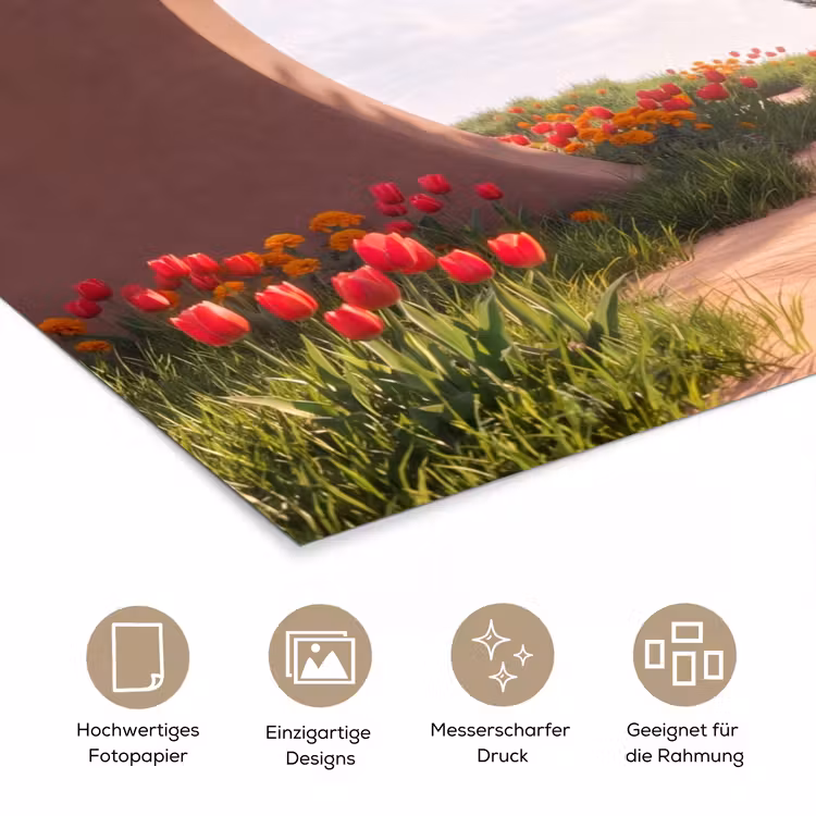 Poster - Weg – Blumen – Natur — 5