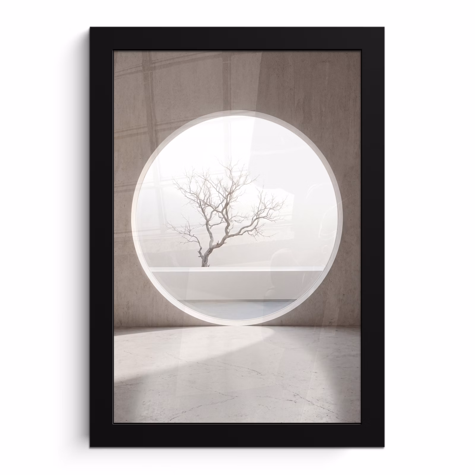 Bilder mit Rahmen - Baum – Kreis – Modern — 1