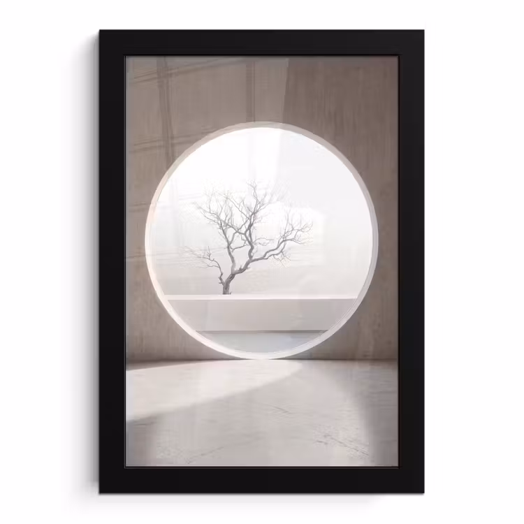 Bilder mit Rahmen - Baum – Kreis – Modern — 1