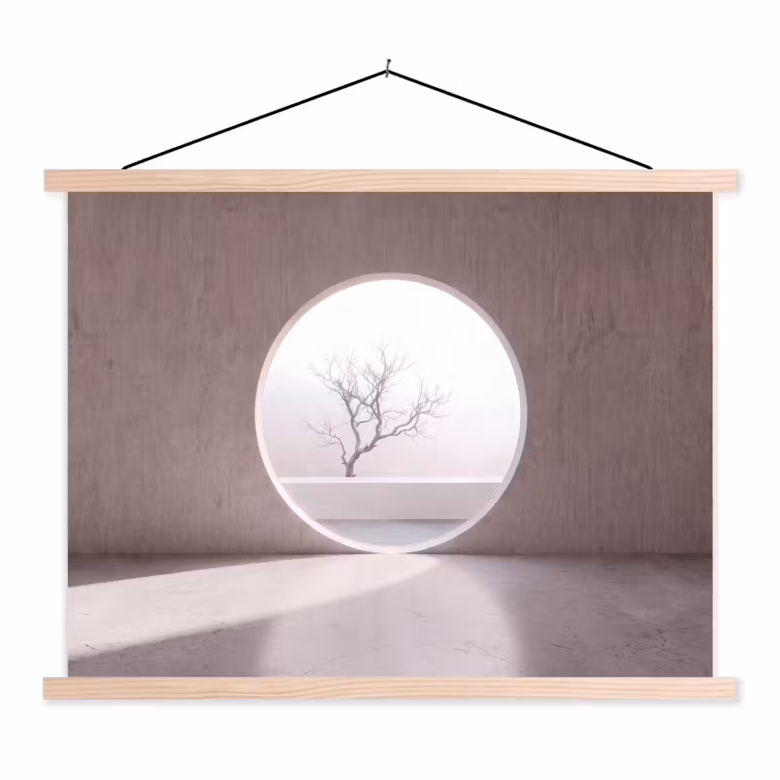 Stoffbild - Baum – Kreis – Modern — 1