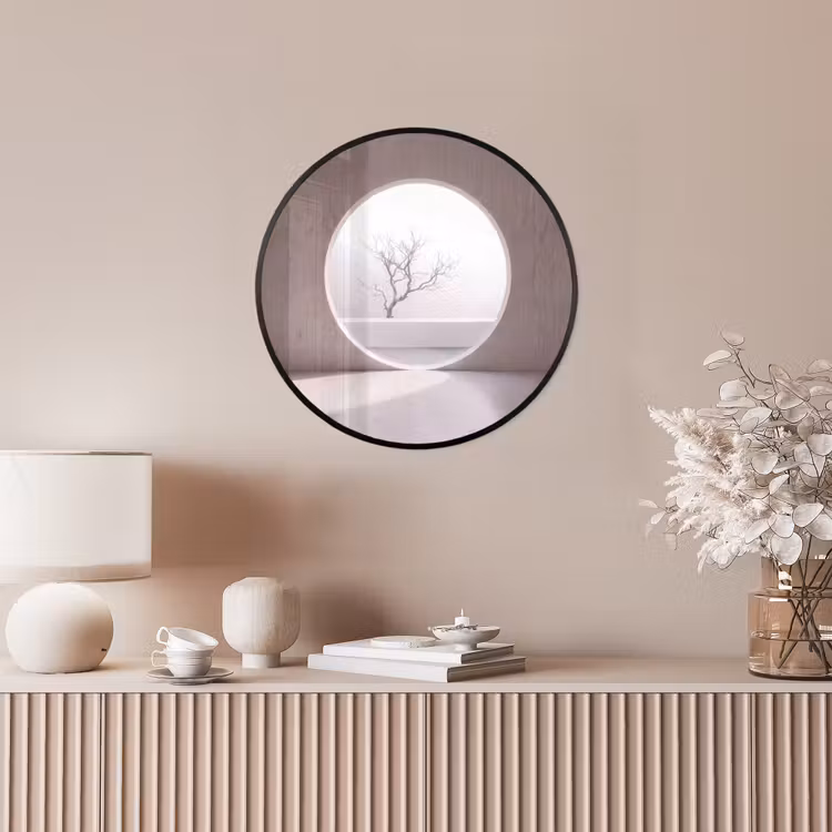 Poster im Rahmen Rund - Baum – Kreis – Modern — 5