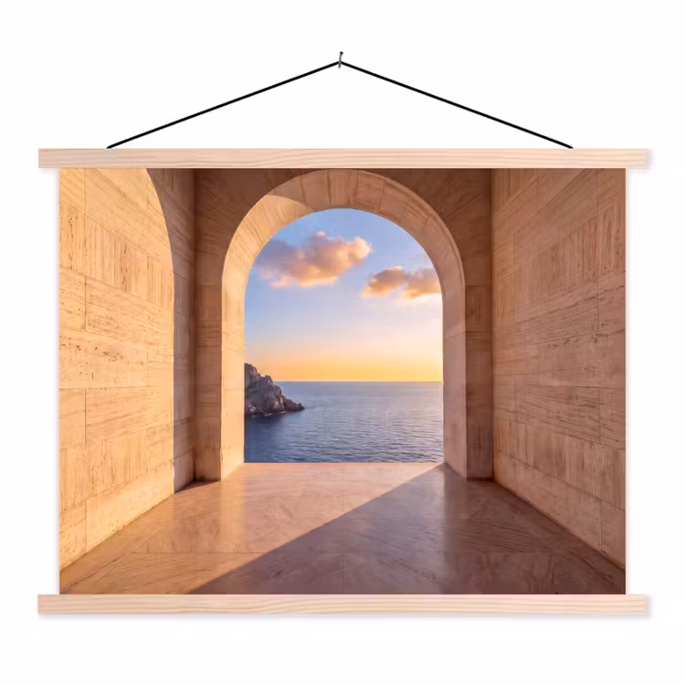 Stoffbild - Meer – Landschaft – Abend — 1