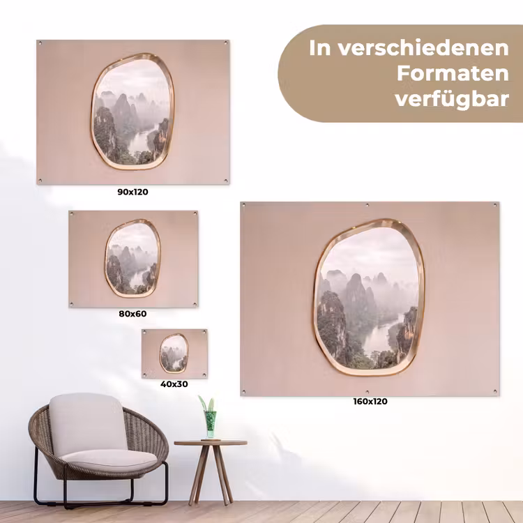 Gartenposter - Berge – Fluss – Natur — 6