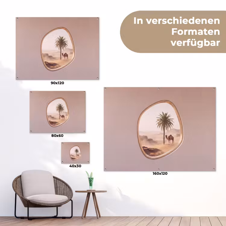 Gartenposter - Kamel – Wüste – Natur — 6