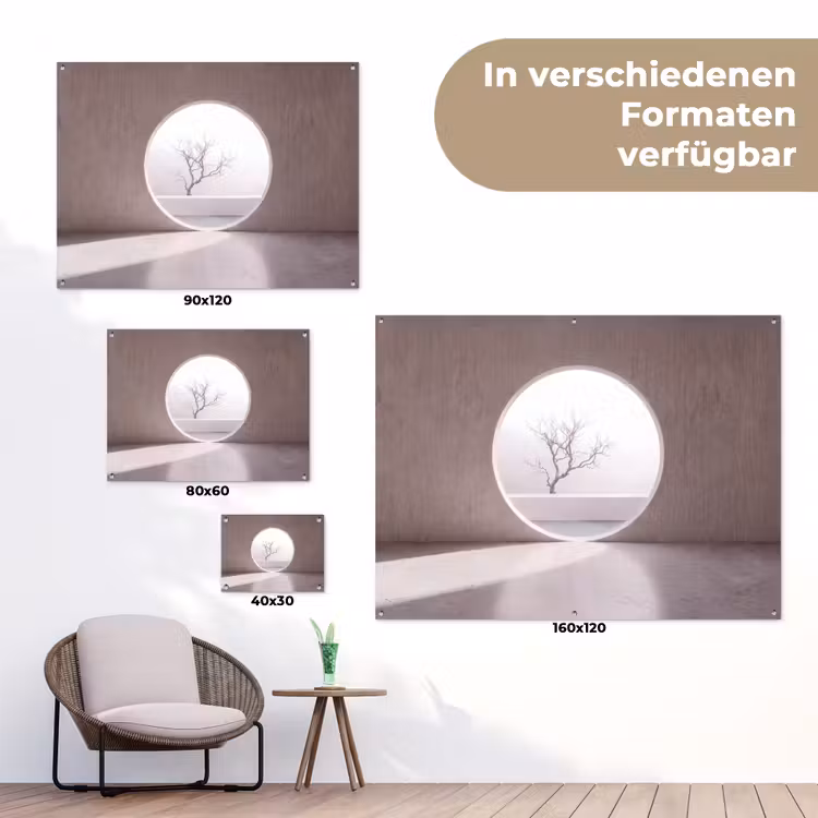 Gartenposter - Baum – Kreis – Modern — 6