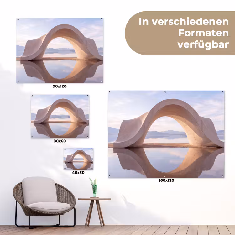 Gartenposter - Bogen – Wasser – Natur — 6